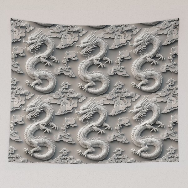Item preview, Eastern White Dragon Pattern designed and sold by PatronesKawai.