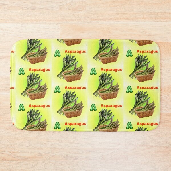 Item preview, A, letter like asparagus, alphabet designed and sold by ToscaniArt.