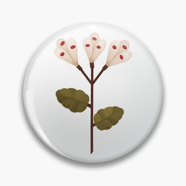 Item preview, Retro Folk Flower – Stylized Beige Bloom with Red Accents designed and sold by HKrasowskaya.