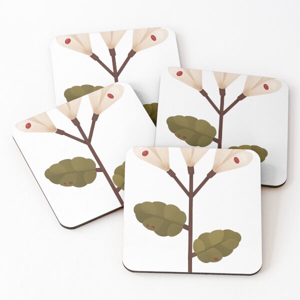Item preview, Retro Folk Flower – Stylized Beige Bloom with Red Accents designed and sold by HKrasowskaya.