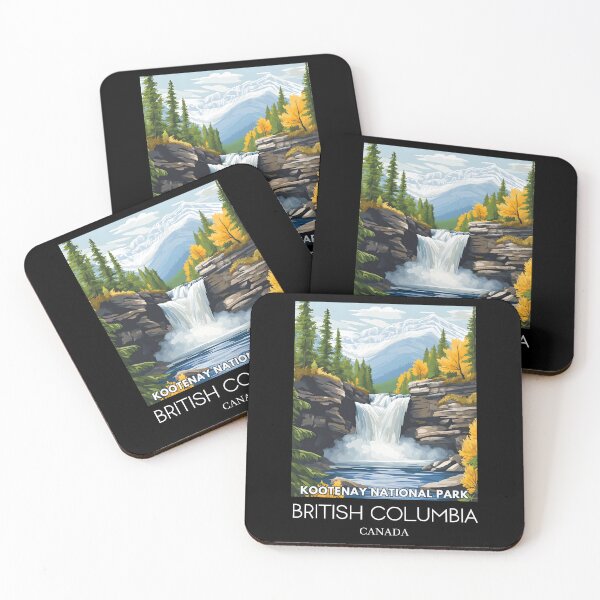 Item preview, A Pop Art Illustration of Kootenay National Park - Canada  designed and sold by StudioRedKoala.