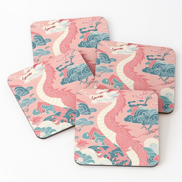 Item preview, Eastern Pink Dragon Pattern designed and sold by PatronesKawai.