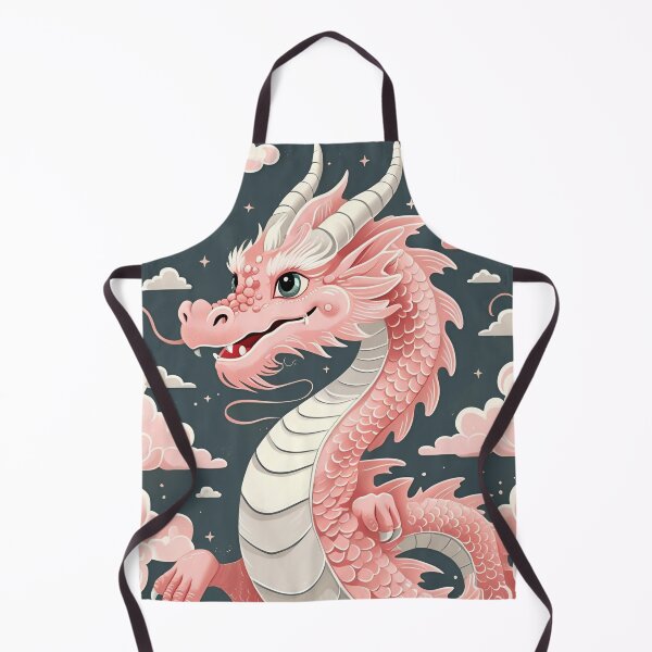 Item preview, Eastern Pink Dragon Pattern (Chibi) designed and sold by PatronesKawai.