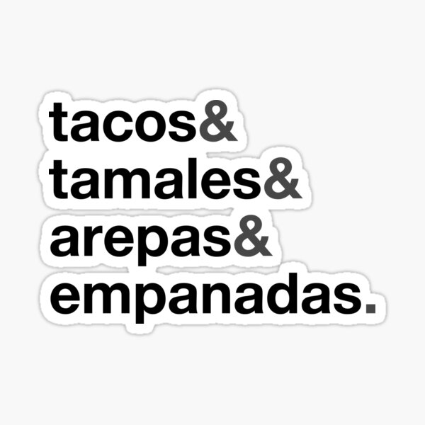 Item preview, Tacos & Tamales & Arepas & Empanadas designed and sold by byebyesally.