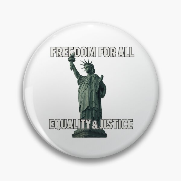 Item preview, Freedom for All – Equality & Justice Liberty Poster | Modern Patriotic Art designed and sold by Chroma Myst.