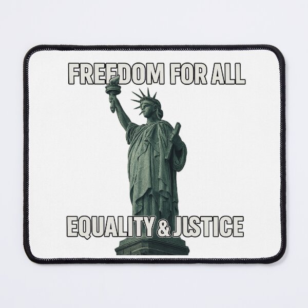 Item preview, Freedom for All – Equality & Justice Liberty Poster | Modern Patriotic Art designed and sold by Chroma Myst.