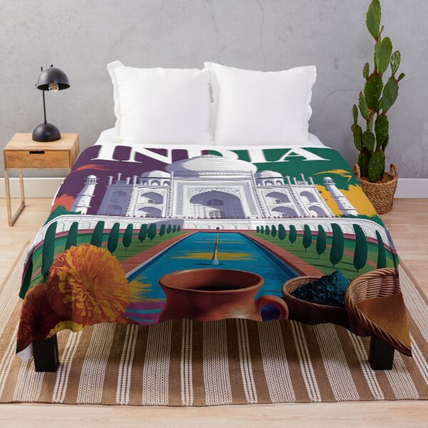 Item preview, India: Vintage Taj Mahal, Holi & Spice Market designed and sold by LSVart.
