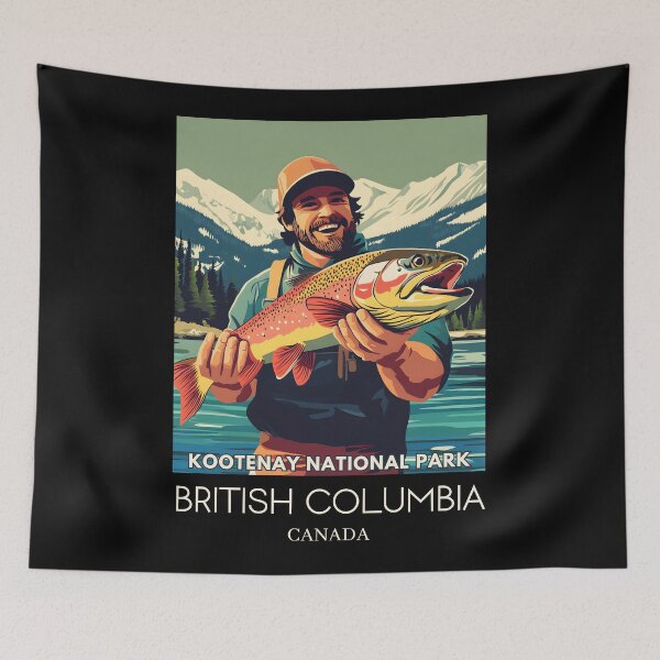 Item preview, A Pop Art Illustration of Kootenay National Park - Canada  designed and sold by StudioRedKoala.