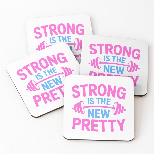 Item preview, Strong Is The New Pretty! Pink Girly Gym designed and sold by PMCreative.