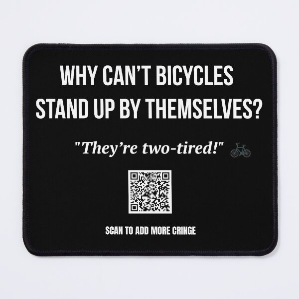 Item preview, Two-Tired – Bicycle Joke Design designed and sold by BrushRushX.
