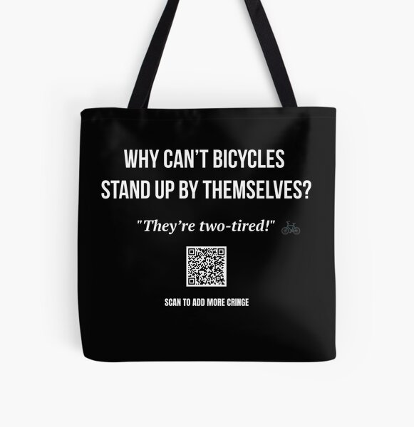 Item preview, Two-Tired – Bicycle Joke Design designed and sold by BrushRushX.