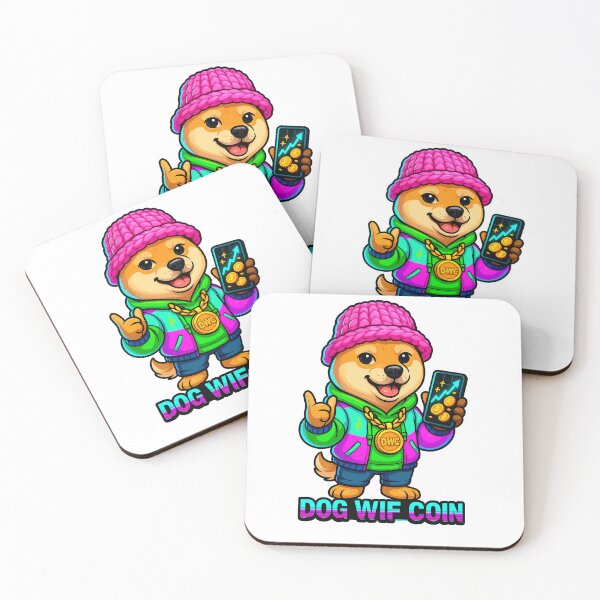 Item preview, DOG WIF COIN: Trendy Shiba Meme Sticker designed and sold by Julyvax.