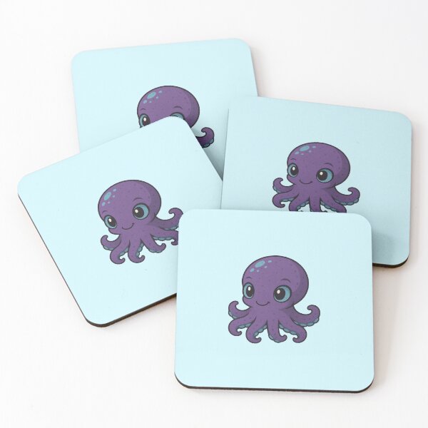 Item preview, Cute Baby Octopus (Purple) designed and sold by WarpedKitten.