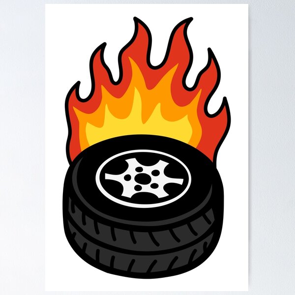 Item preview, Tire on Fire designed and sold by byebyesally.