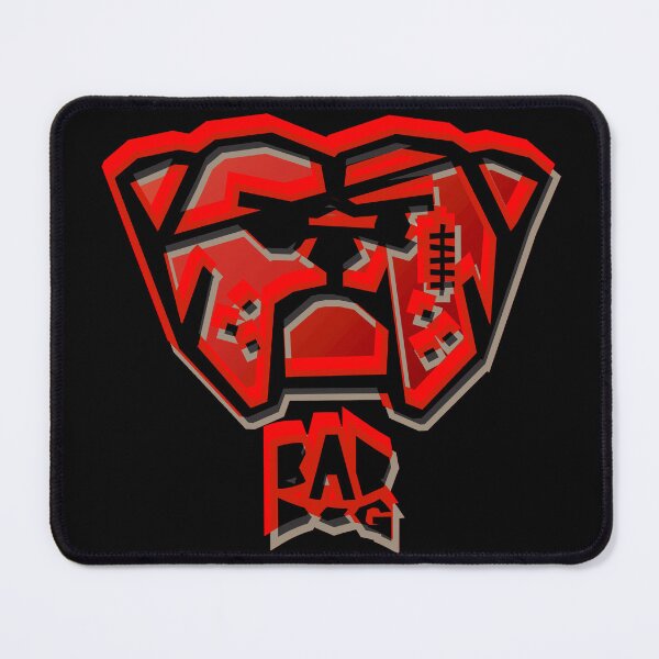 Item preview, Bad Dog logo offset red and gray designed and sold by baddogboards.