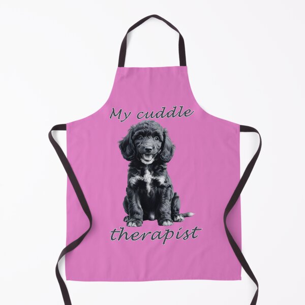 Item preview, My Cuddle Therapist – Black Poodle Love designed and sold by Pawtraitvibes.
