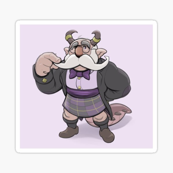 Item preview, Eamon the Dragon Butler designed and sold by Dudes Drawings.