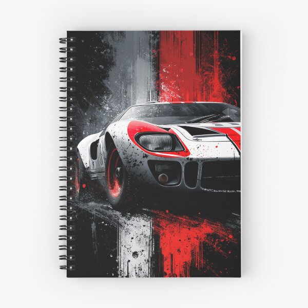 Artikelvorschau, Ford GT40 Legends – Vintage-Rennwagenkunst für T-Shirts entworfen und verkauft von DriveInDesign.