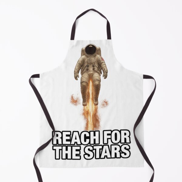 Item preview, Reach for the Stars – Retro Astronaut Rocket Art | Motivational Space Design designed and sold by Chroma Myst.
