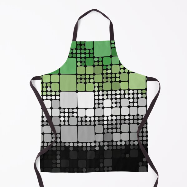Item preview, Retro Modern Groovy Quirky Geometric Abstract Digital Aromantic Pride Flag designed and sold by Chaos Queery.