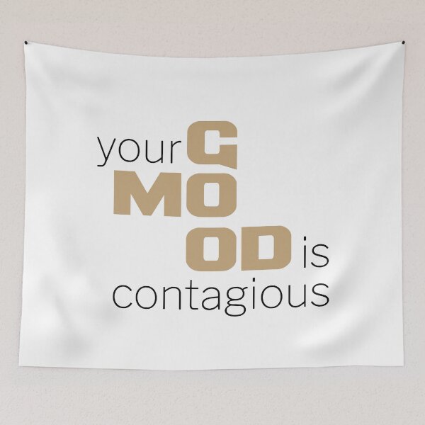 Item preview, Your GOOD MOOD is Contagious, Unique designed and sold by villacreativa.