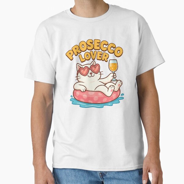 Item preview, Floating in Style: The Prosecco Cat designed and sold by URBANIQ.