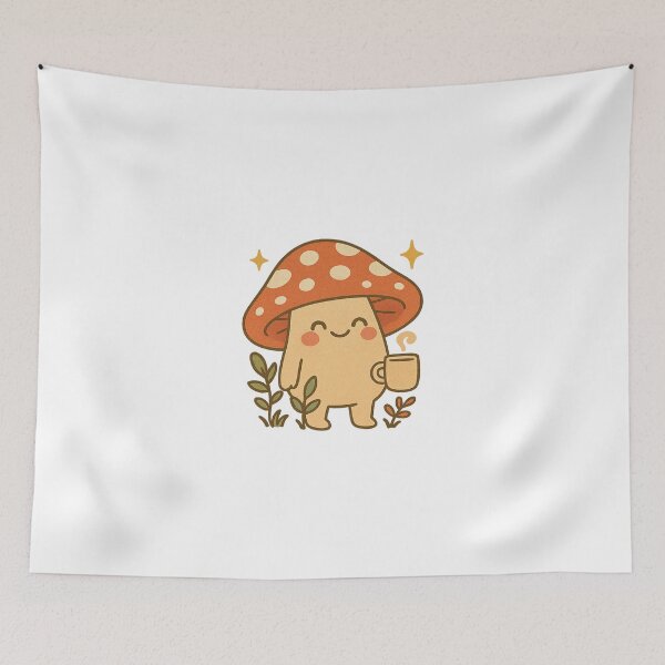 Item preview, Cute Mushroom Barista – Cozy Cottagecore Vibes designed and sold by FBA.