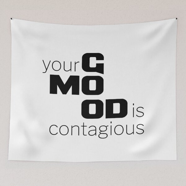 Item preview, Your GOOD MOOD is Contagious, Unique designed and sold by villacreativa.