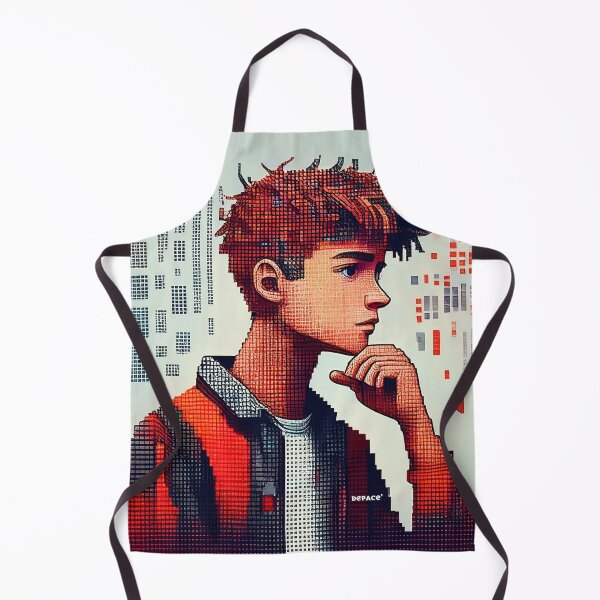 Item preview, Teen Contemplating Data in a Mosaic of Tiny Red Bricks - dePace' designed and sold by mrpropcake.