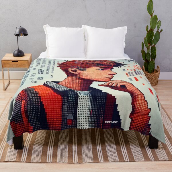 Item preview, Teen Contemplating Data in a Mosaic of Tiny Red Bricks - dePace' designed and sold by mrpropcake.