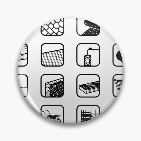 Item preview, Building Materials & Construction Icons Set | Roofing, Insulation, Waterproofing designed and sold by artnatago.