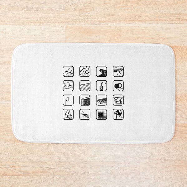 Item preview, Building Materials & Construction Icons Set | Roofing, Insulation, Waterproofing designed and sold by artnatago.