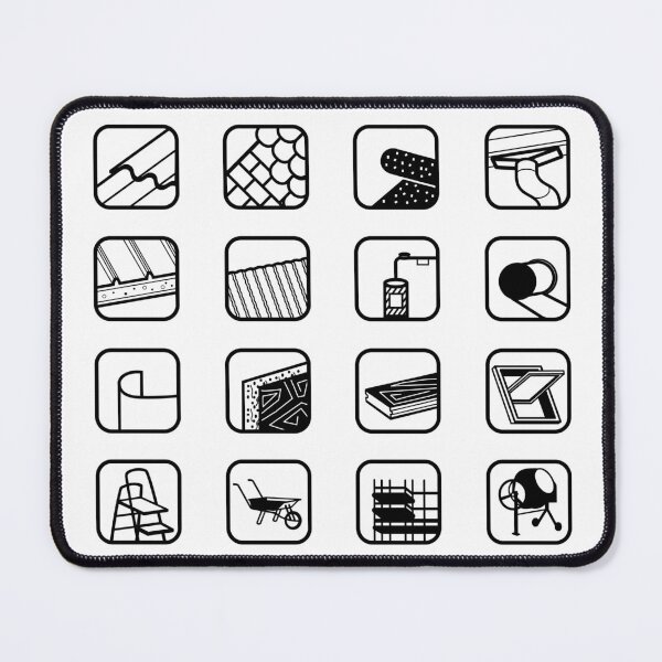 Item preview, Building Materials & Construction Icons Set | Roofing, Insulation, Waterproofing designed and sold by artnatago.