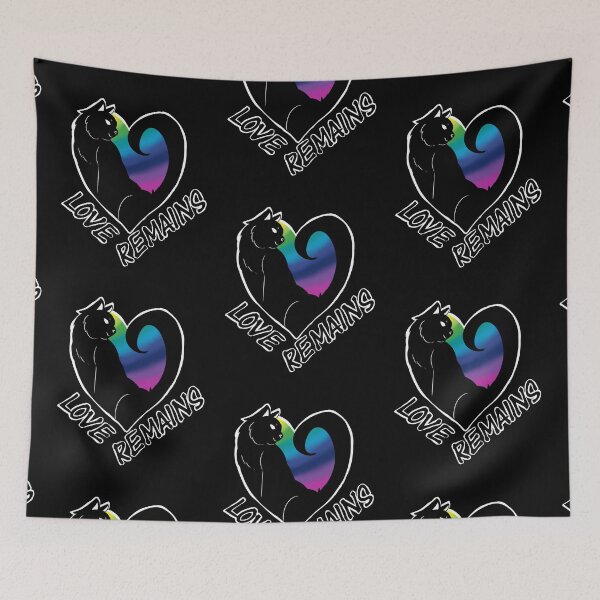 Item preview, Love Remains Memoriam - Short Hair Cat - Rainbow designed and sold by AstralRavens.