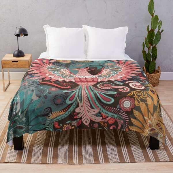 Item preview, Baroque Phoenix Majesty – Ornate Mythical Bird Illustration designed and sold by WildStroke.