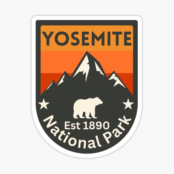 Item preview, Yosemite National State Park Classic T-shirt Sticker designed and sold by ThinkNatural.