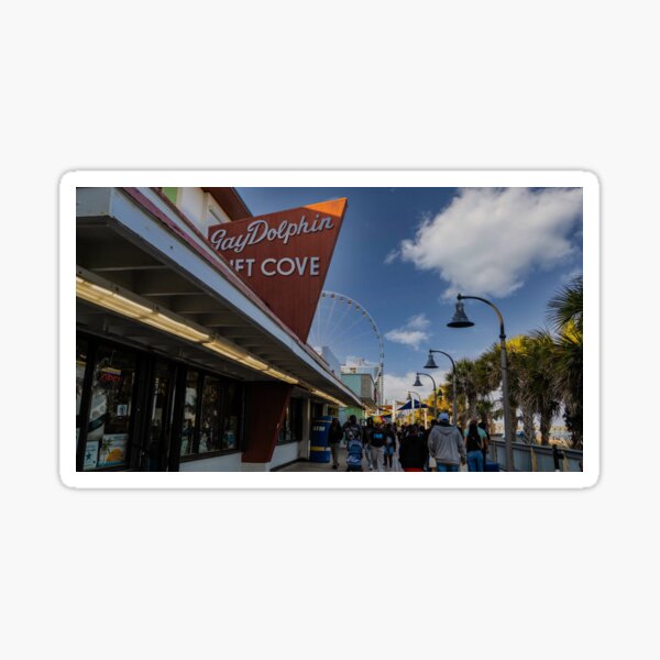 Item preview, Myrtle Beach Boardwalk "Gay Dolphin" Gift Cove designed and sold by ishotit4u.