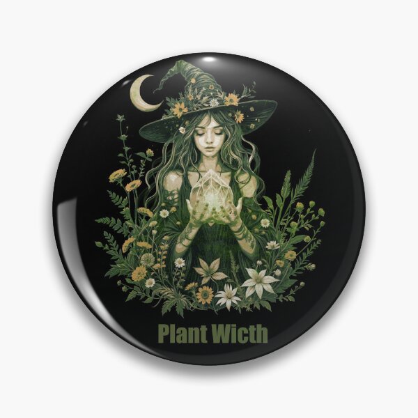 Item preview, Plant Witch Aesthetic, Botanical Magic & Wiccan Soul nature witch, herbalism, wicca, pagan, crystals, moon phases, earth magic designed and sold by Collagedream.