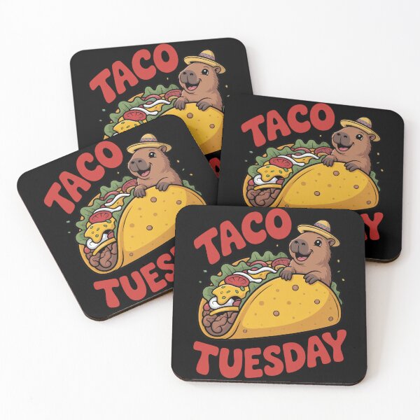 Item preview, Capybara Taco Tuesday Funny Food Design designed and sold by MonkiFlipp.