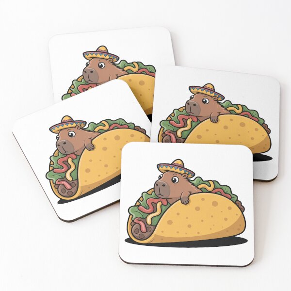 Item preview, Capybara Taco Funny Food Design designed and sold by MonkiFlipp.
