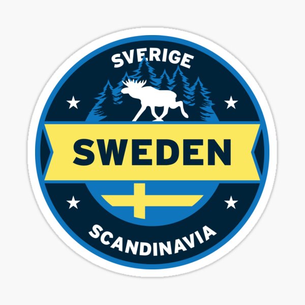 Item preview, Sweden car travel sticker designed and sold by NordicMiles.