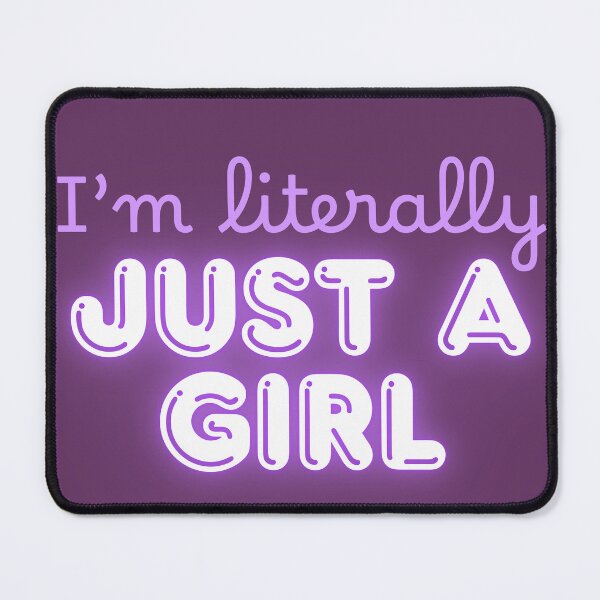 Item preview, I'm just a girl designed and sold by Pretty Postcards.
