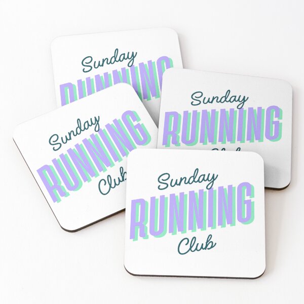 Item preview, Sunday running club designed and sold by Pretty Postcards.