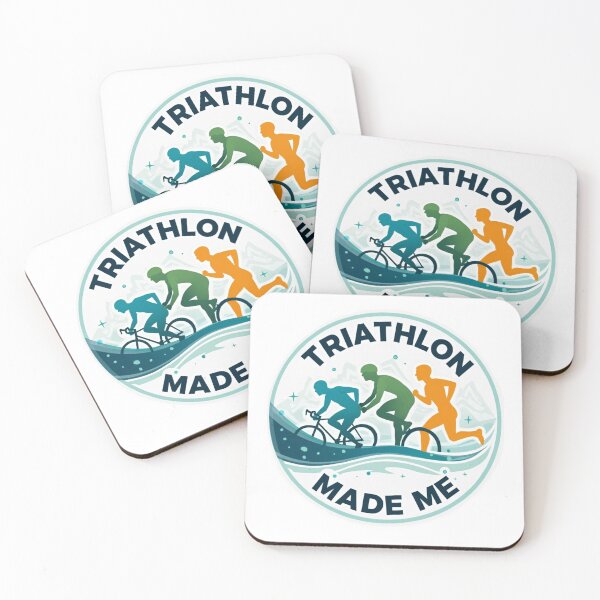 Item preview, Triathlon Made Me | Swim Bike Run Motivational Sticker designed and sold by Triathlongram.