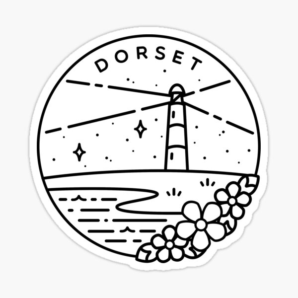 Item preview, Dorset South England Lighthouse Emblem - White designed and sold by typelab.