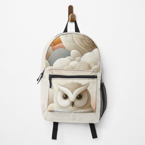 Item preview, A Cheeky Owl Sits Amidst Pastel Flowing Clouds designed and sold by IZiets.