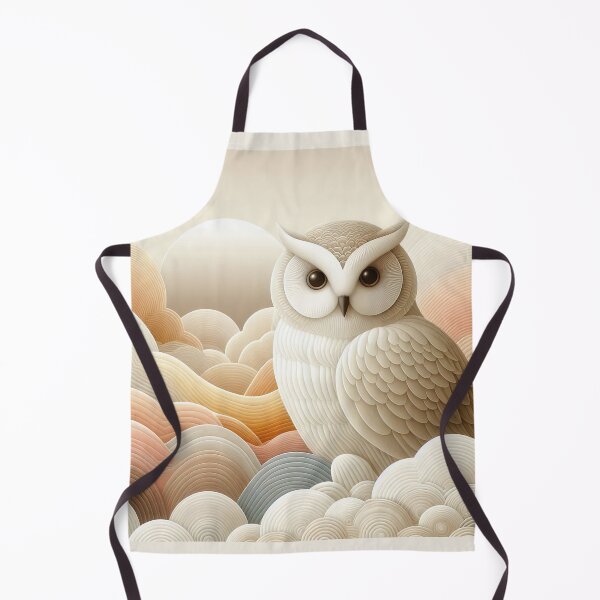 Item preview, A Cheeky Owl Sits Amidst Pastel Flowing Clouds designed and sold by IZiets.