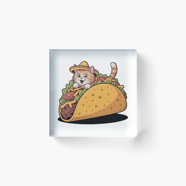Item preview, Taco Cat Funny Food Design designed and sold by MonkiFlipp.