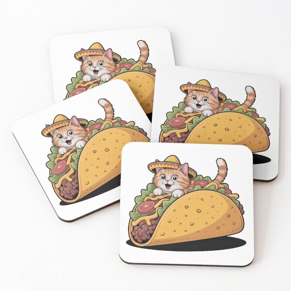 Item preview, Taco Cat Funny Food Design designed and sold by MonkiFlipp.