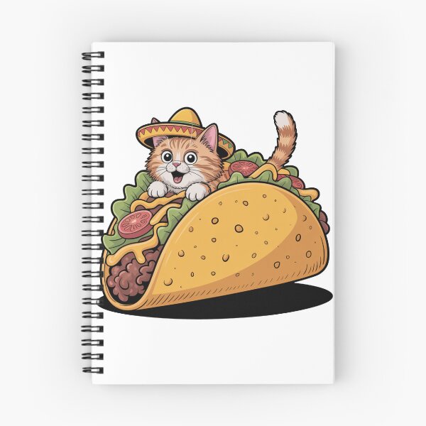Item preview, Taco Cat Funny Food Design designed and sold by MonkiFlipp.